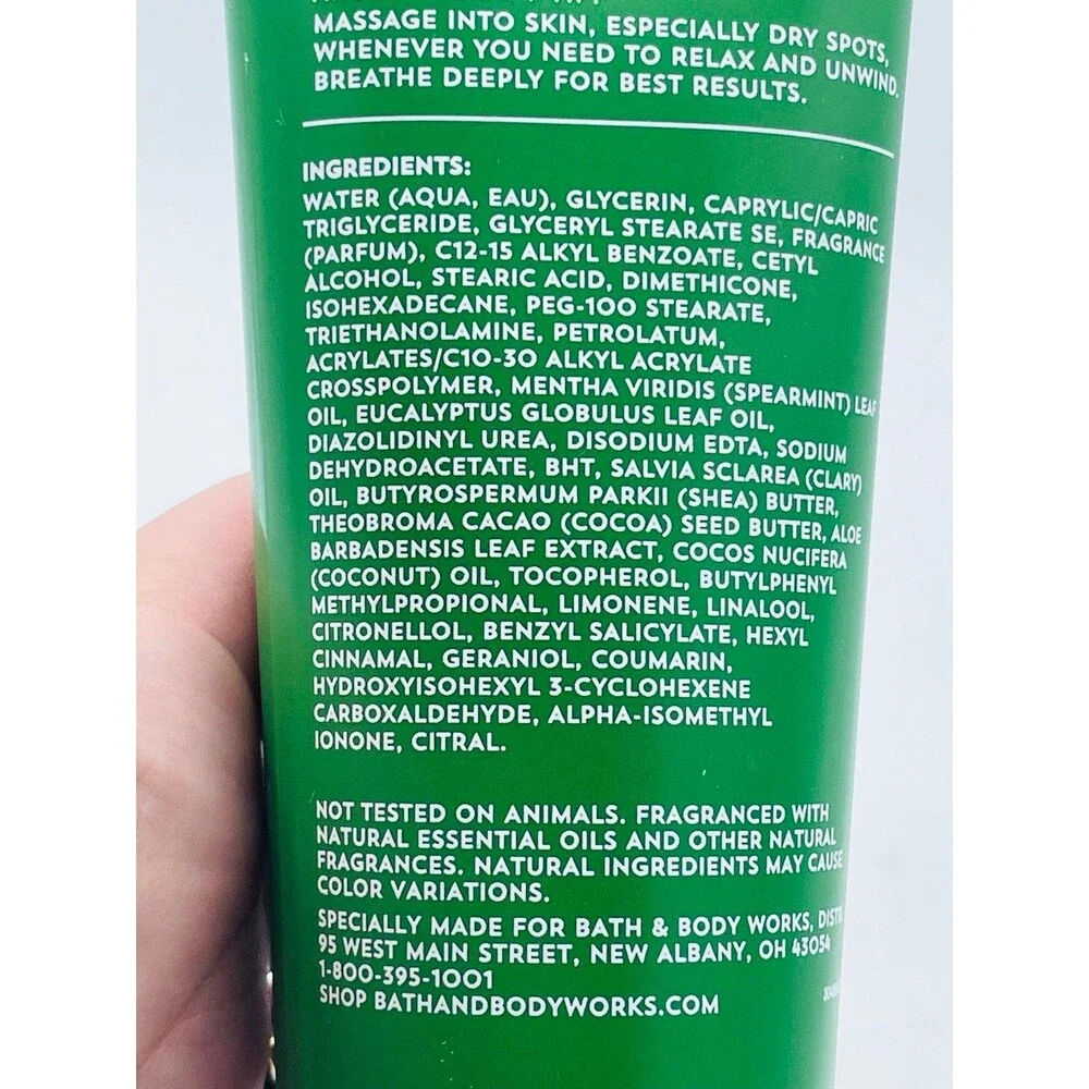 Bath & Body Works Stress Relief Eucalyptus & Spearmint Aromatherapy Body Cream